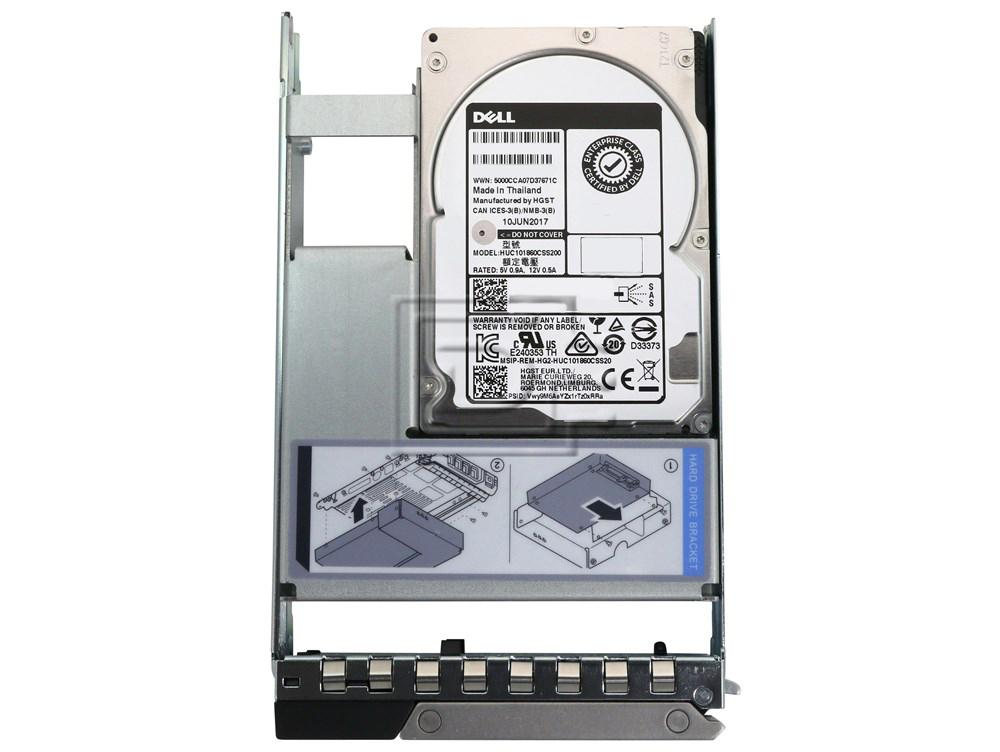 Dell 400-ATIO 600GB SAS Hybrid Hard Drive Kit X7K8W / Y004G