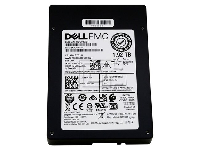 Seagate XS1920LE70134 N6DRV 0N6DRV SAS Solid State Drive Image 1 image