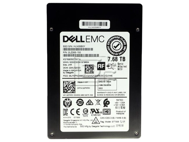 Seagate XS7680SE70074 2PKRH 02PKRH 7.68TB SAS Solid State Drive Image 2 image