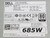 Dell YP0XX D685EF-00 F5G1H 0F5G1H KTMT8 0KTMT8 WPVG2 0WPVG2 Power Supply Unit Image 2 image