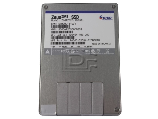 sTec Z16IZF2E-100UCU sTec 100GB SAS SSD Drive image 2